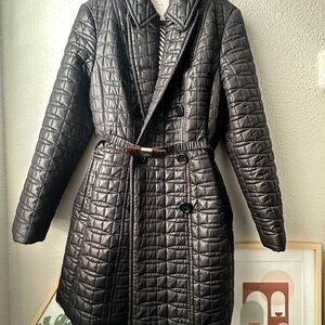 Kate Spade Rare Quilted Black Coat